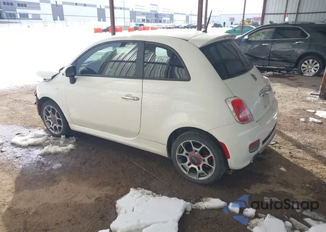 2013 Fiat 500 Sport from USA, damaged, VIN 3C3CFFBRXDT733857